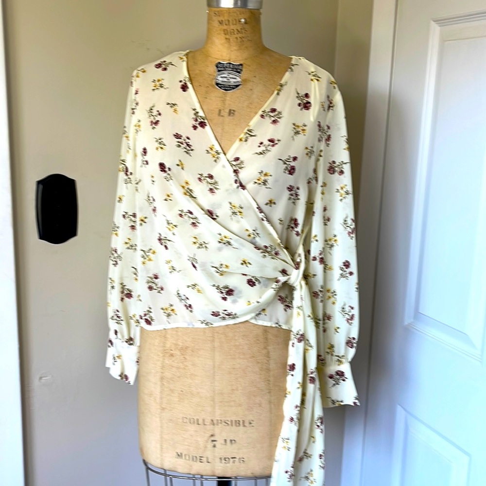 Wrap blouse by Zara